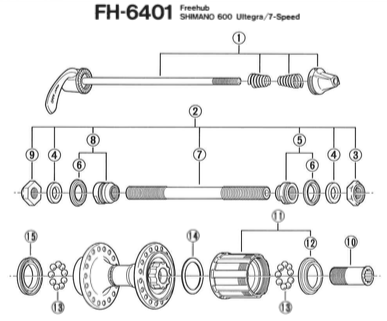 FH 6400 Free Hub